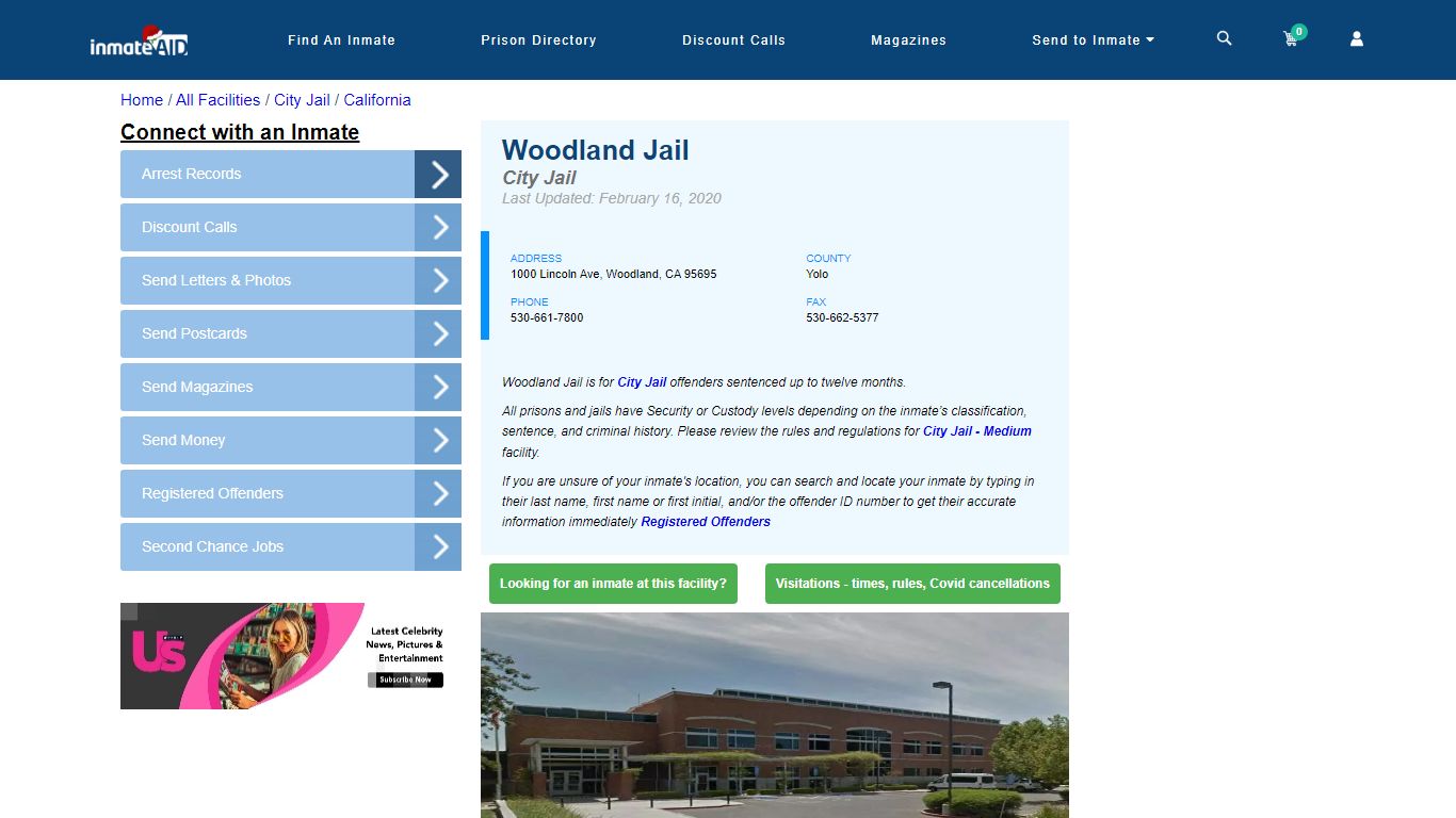 Woodland Jail | Inmate Locator